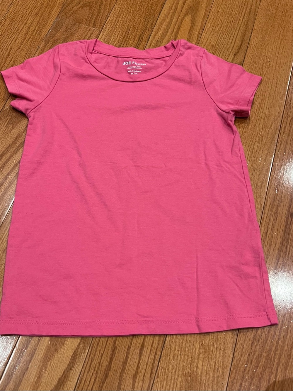 Girls Joe Fresh Kids Pink Tee T Shirt size 7/8